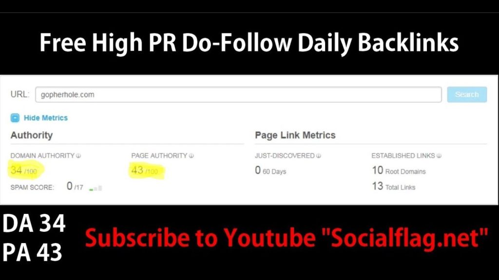 Free Backlinks, forum backlinks, Daily DoFollow with High PR and High DA 34 and PA 43 (30/