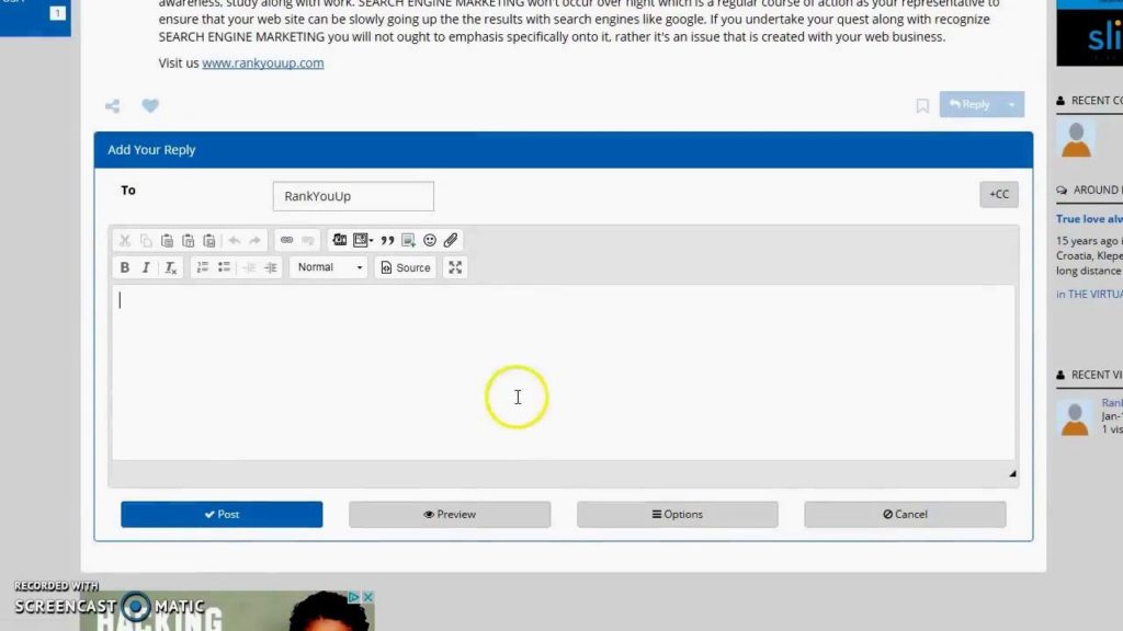 SEO - Forum Posting Backlinks - Secrets Revealed