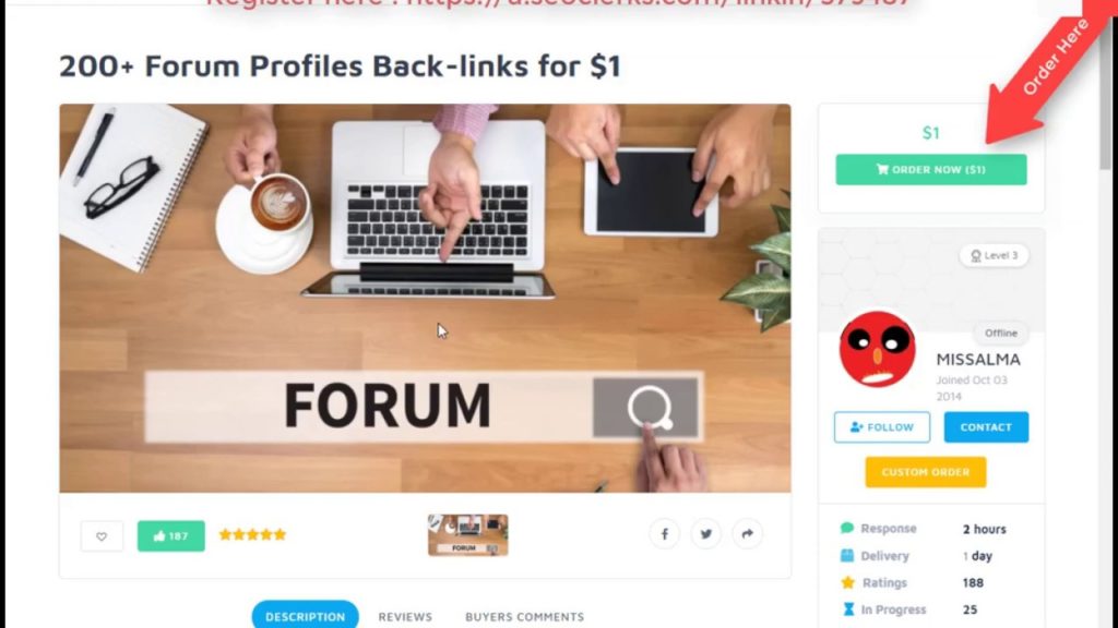Rank Your Site With 200 Forum Profiles Backlinks for $1 On SEOClerks