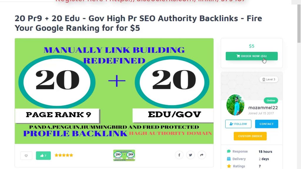 20 Pr9  20 Edu  Gov High Pr SEO Authority Backlinks  Fire Your Google Ranking On SEOClerks