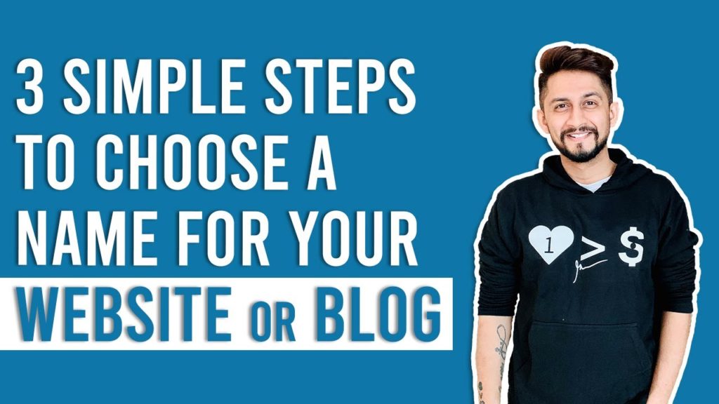 3 Simple Steps to Choose a name for your website or blog
