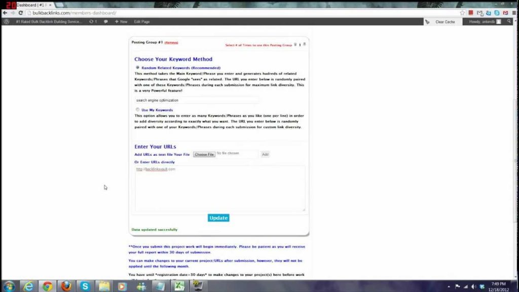 BulkBacklinks - Forum Profile Link Building Wiki Backlinks EDU GOV Links