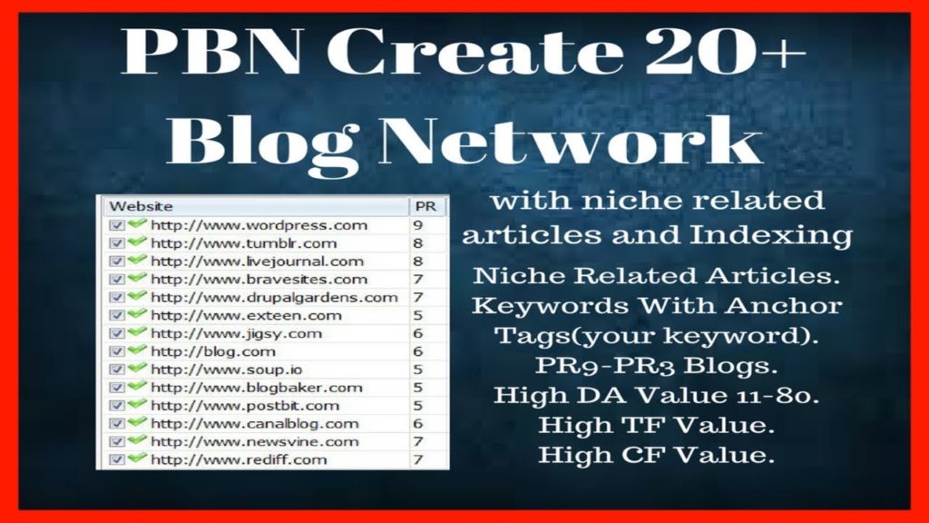 Destroy Google Search Engine With 20+ Public Blog Network Backlinks Service 2018