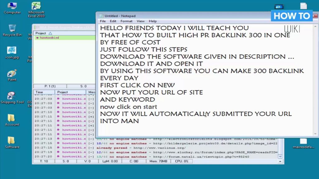FRee backlinks for website with this generator