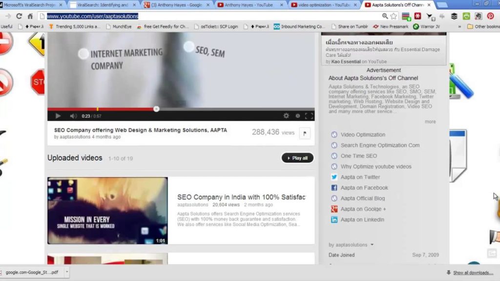 How Optimize Your YouTube Channel Using Social Profiles and Authority Outbound Links