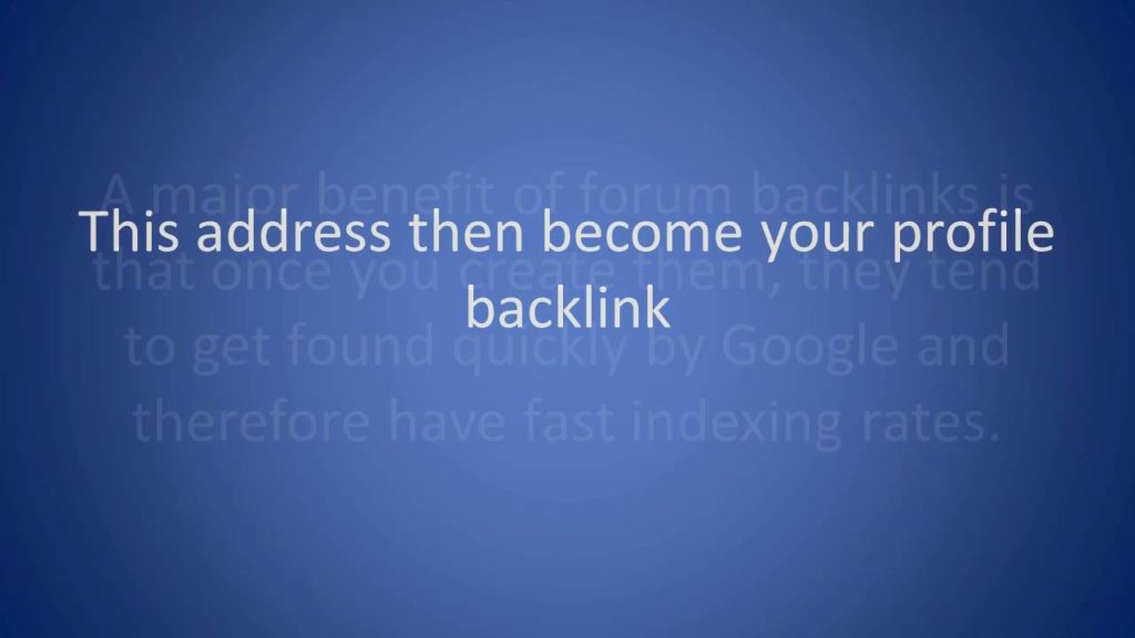 How to build forum backlinks