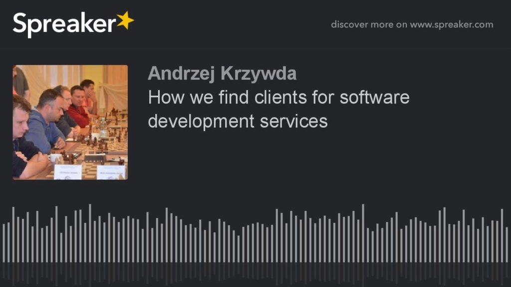 How we find clients for software development services