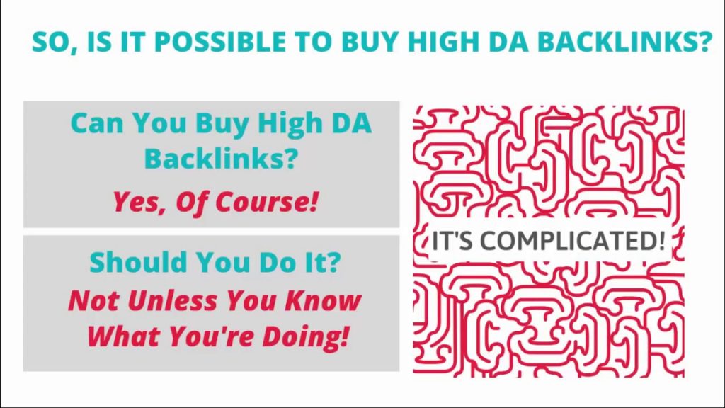 Is It Possible To Buy High DA Backlinks?