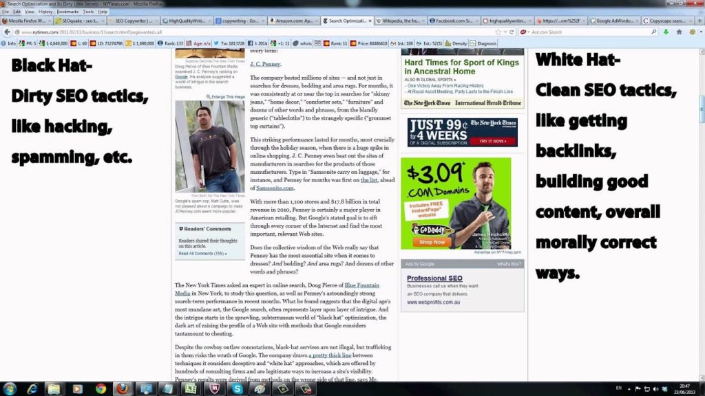 Online Marketing - Tutorial 13 - White Hats Vs  Black Hats