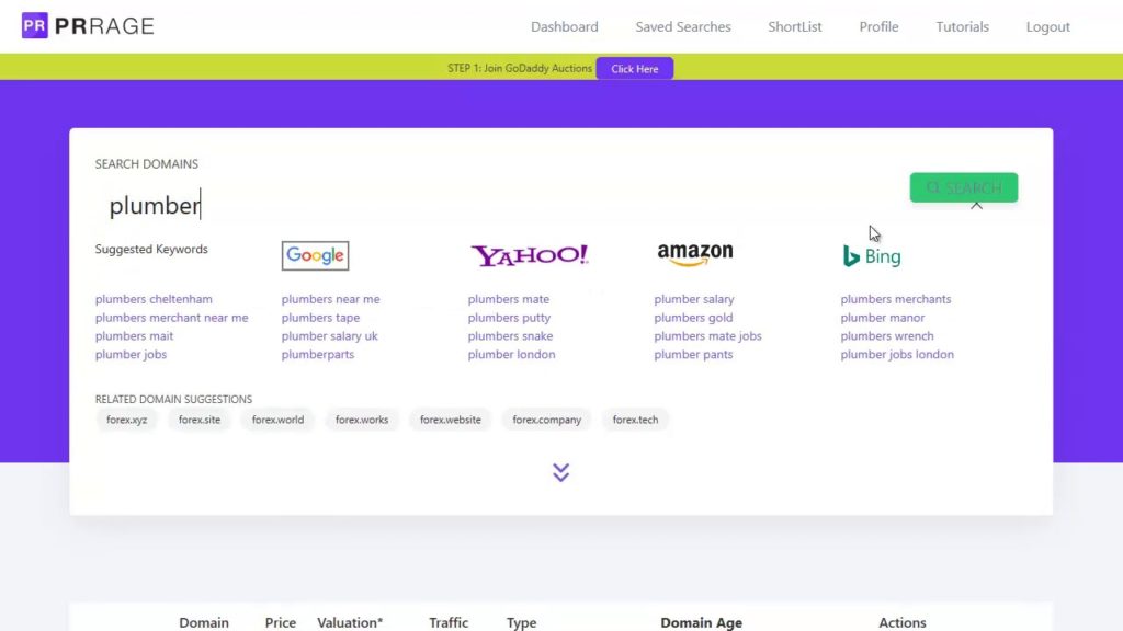 PR Rage Software Demo Review - How To Buy Authority Domains