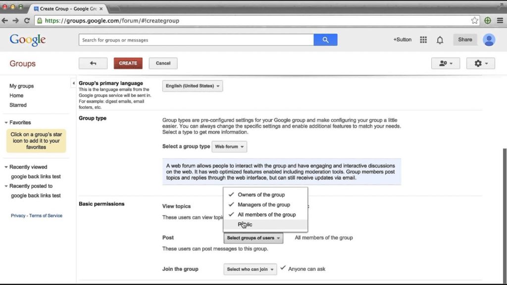 how to build authority links from google groups