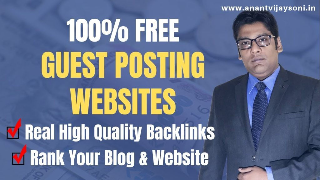 100% Free Guest Posting Sites & Real High DA PA Quality Backlinks - Rank Your Blog & Website | Hindi