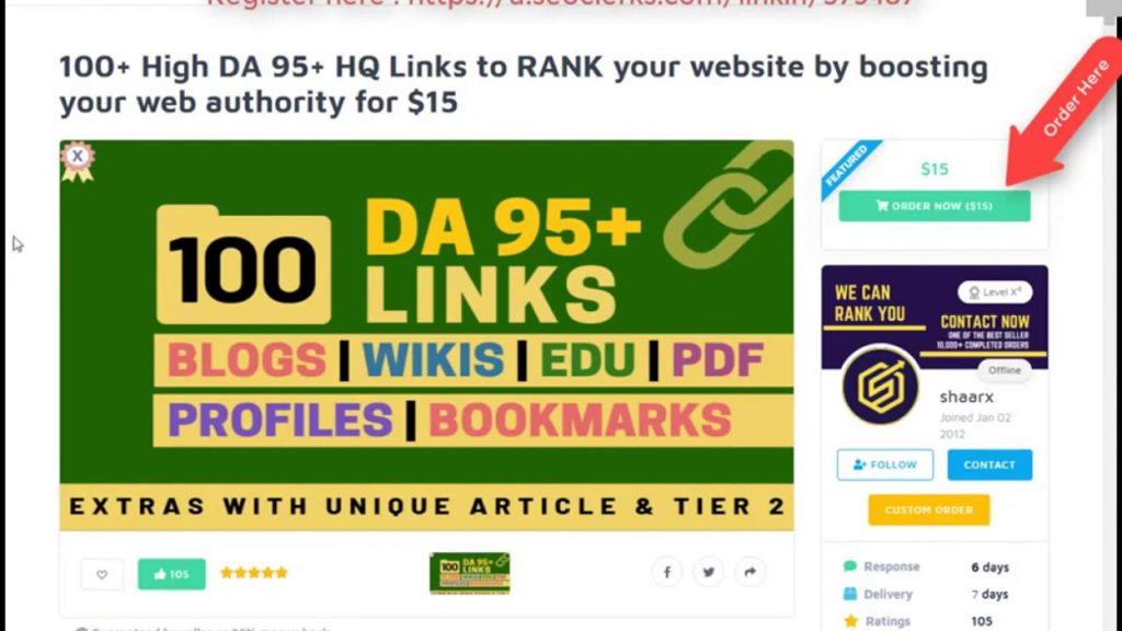 100 High DA 95 HQ Links to RANK your website by boosting your web authority for