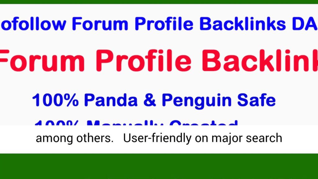 160 DoFollow Forum Profile Inbound links to Boost Rank DA50-DA100