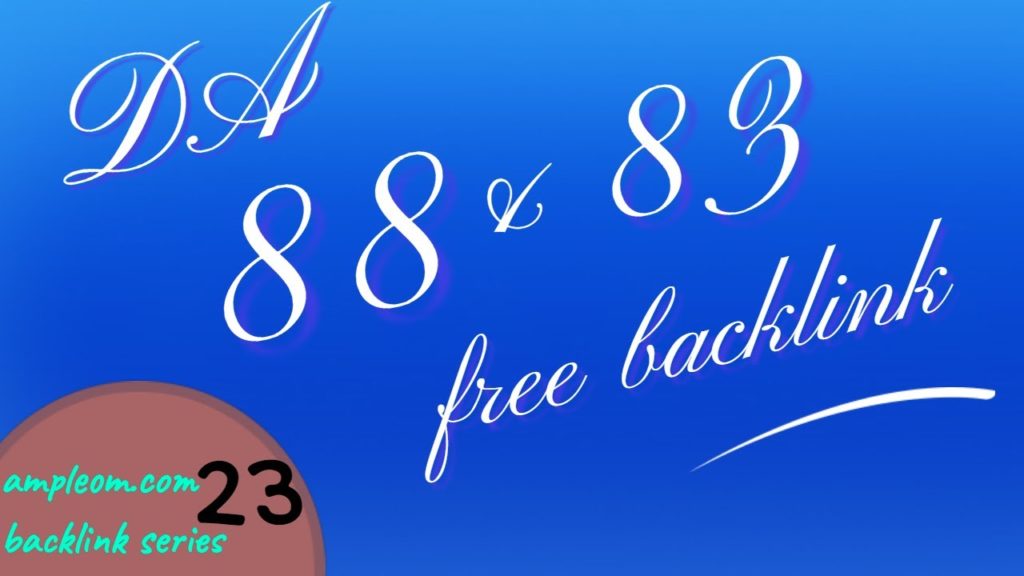2 DA 80+ free backlinks within 6 minutes