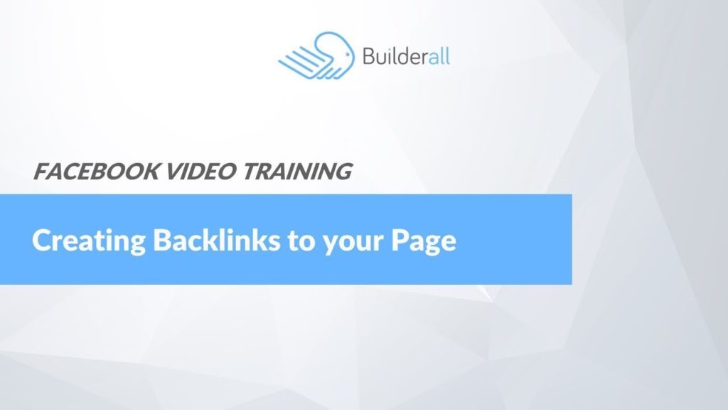 Creating Backlinks to Your Page