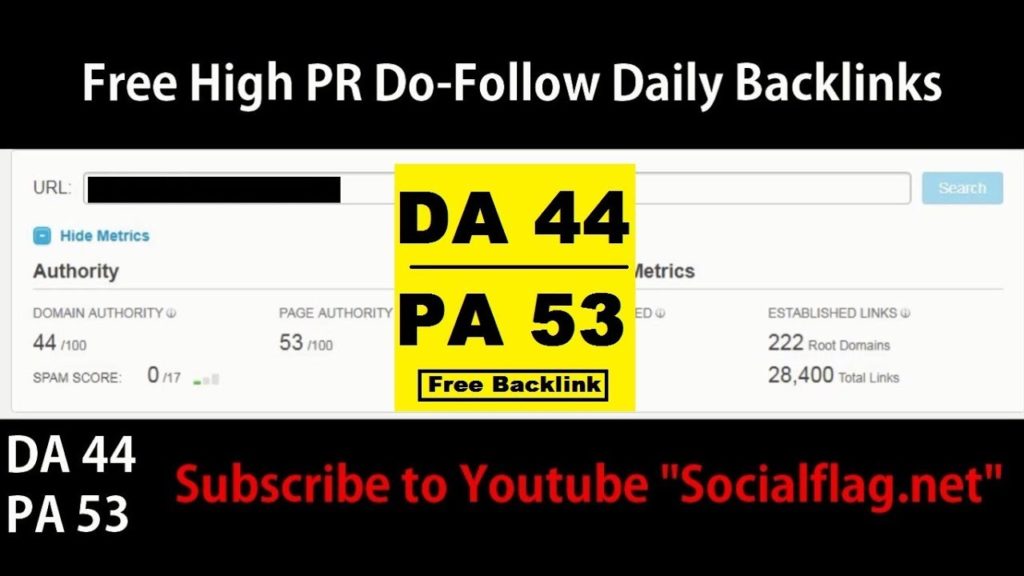 Free Backlinks Daily DoFollow with High PR and High DA 44 and PA 53, Daily backlinks series