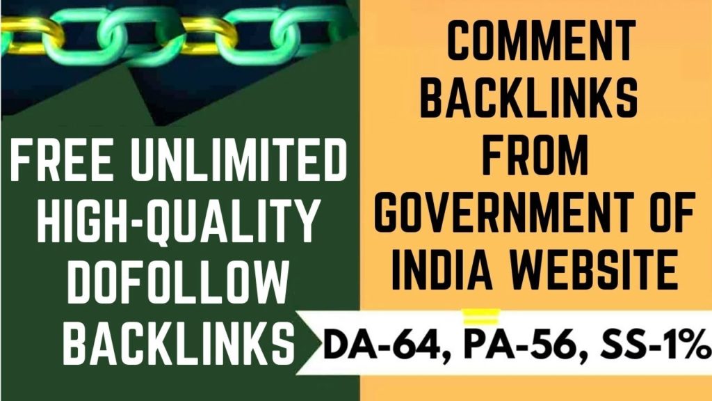 Free unlimited high-quality dofollow comment backlinks website