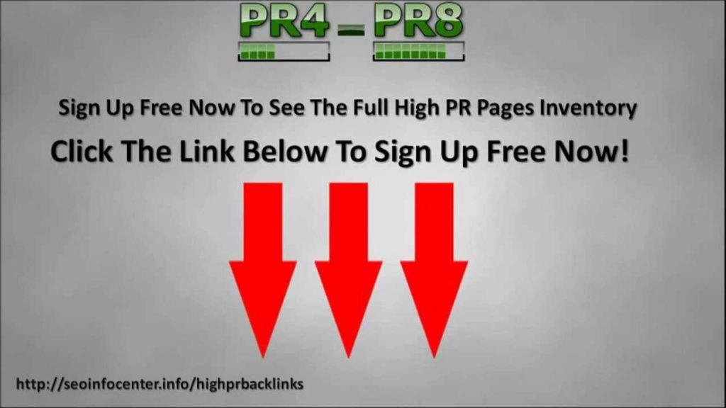 Get High PR Backlinks - PR4-PR8 Backlinks With Low Outbound Links