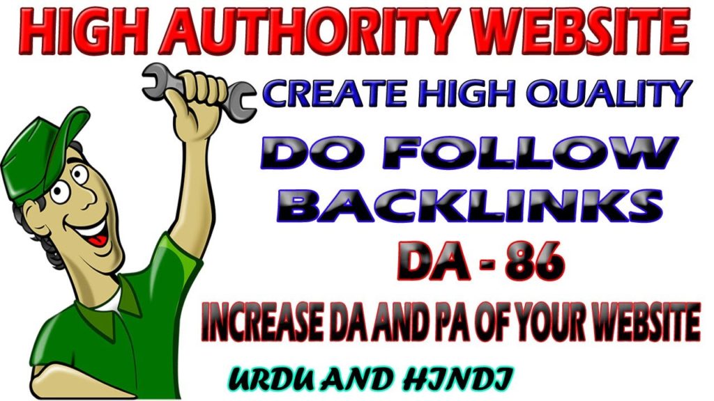 High quality dofollow backlinks from high authority website instant approval (Urdu/Hindi)