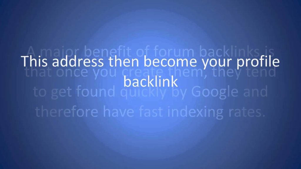 How to build forum backlinks