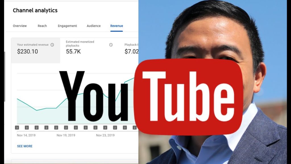I Donate My YouTube Revenue to Andrew Yang as Thanks to You Guys