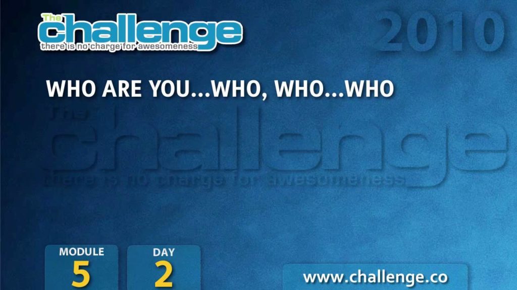 The Challenge: Module 5/Day 2 - Persona