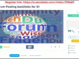 1000 forum Posting backlinks for $1