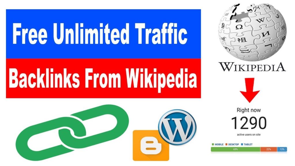 Free Unlimited Traffic To Your Website | Increase Blog Traffic | Wikipedia Backlinks