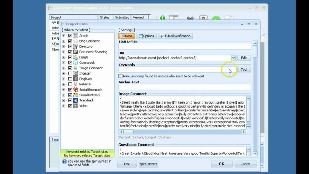 GSA Search Engine Ranker - Best Settings To Use (part 1)