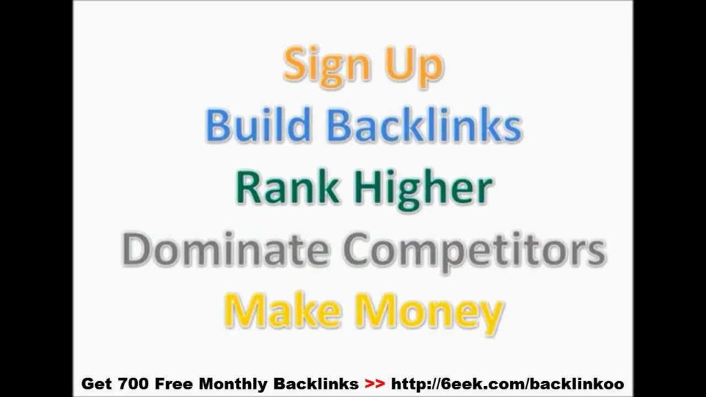 Get 700 Free Monthly Backlinks - Backlinkoo - Free Backlink Builder