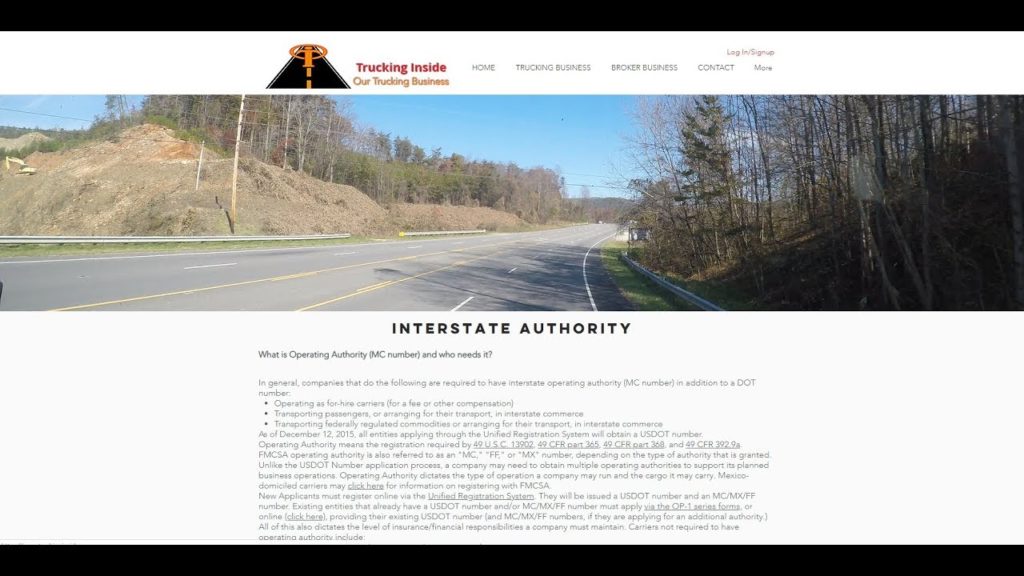 Getting You Own Trucking or Freight Broker Authority by Trucking Inside