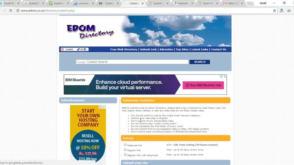 HOW TO BACKLINK ON edom.co.uk BY SAVESFUN.COM