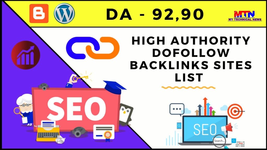 High Authority Dofollow Backlinks List | High DA PA Sites | Instant Approval.