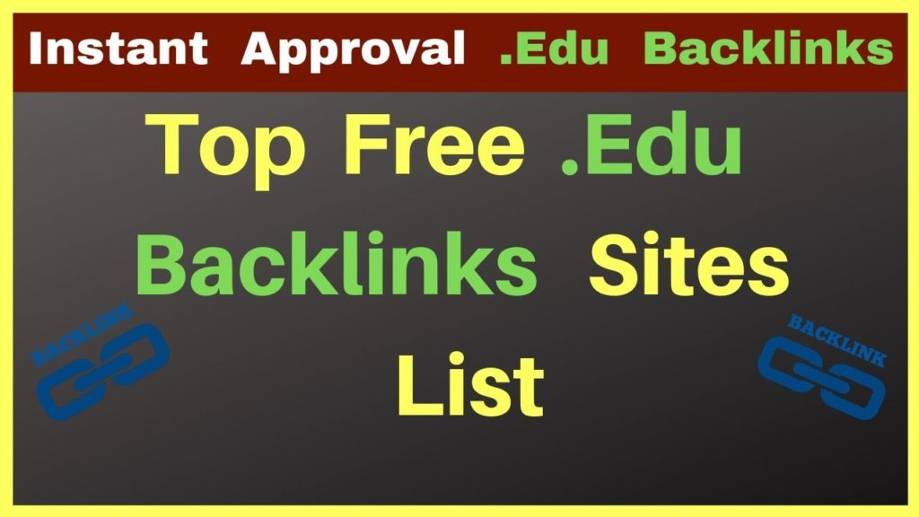 High DA .Edu Dofollow Backlinks | How to find .edu and  gov sites .Edu Backlinks 2019