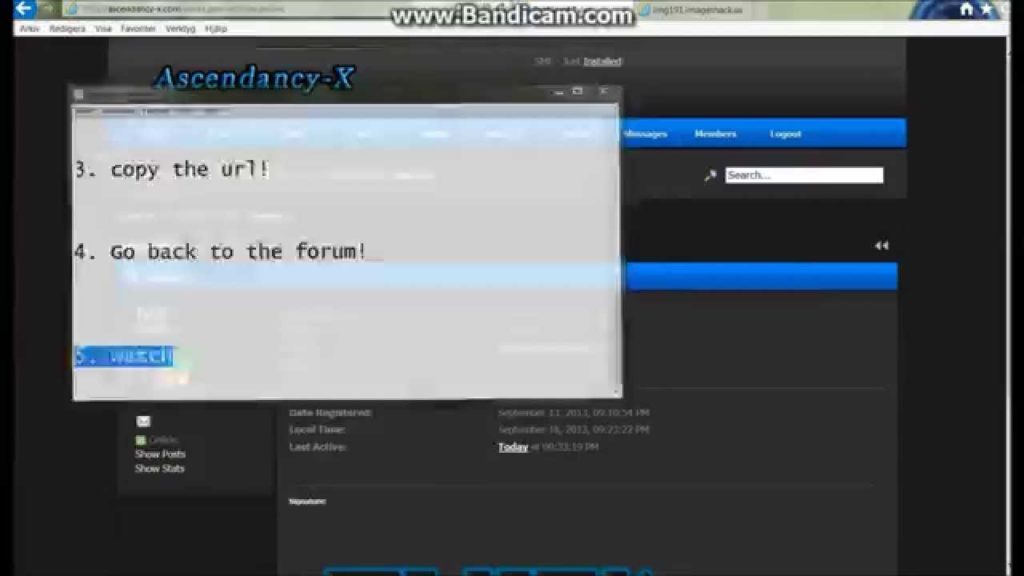 How to add a signature to a forum!