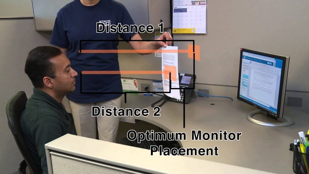 Office Ergonomics - Monitor Placement