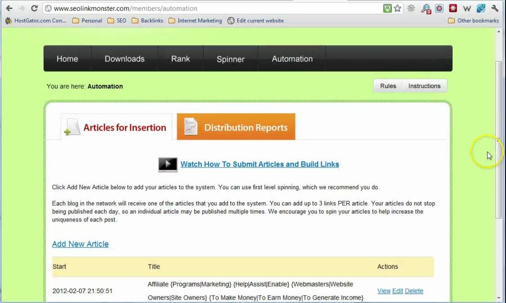 SEO Link Monster Review - Ultimate Authority Backlinks