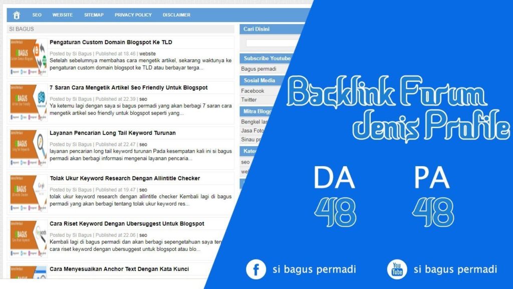 Video Tutorial Cara Membuat Backlink Forum Dofollow 2019