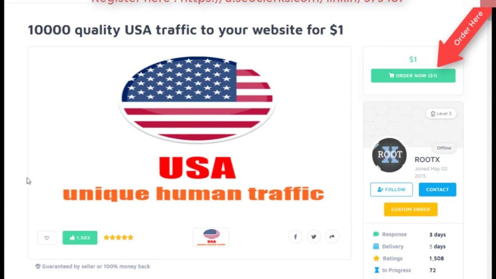 10000 Quality USA traffic $1 On Seoclerk