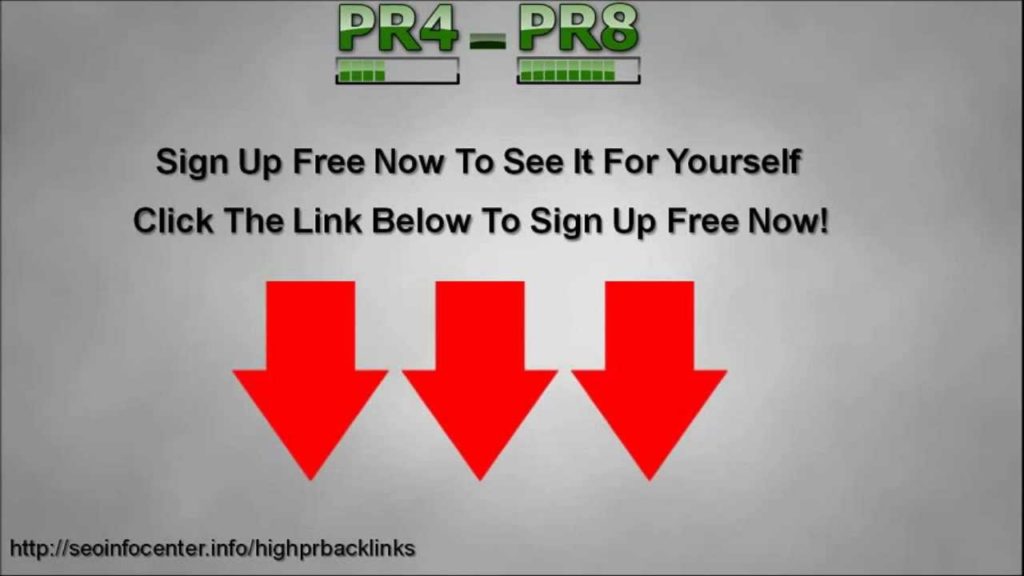 Buy High PR Backlinks - Get PR4-PR8 Backlinks