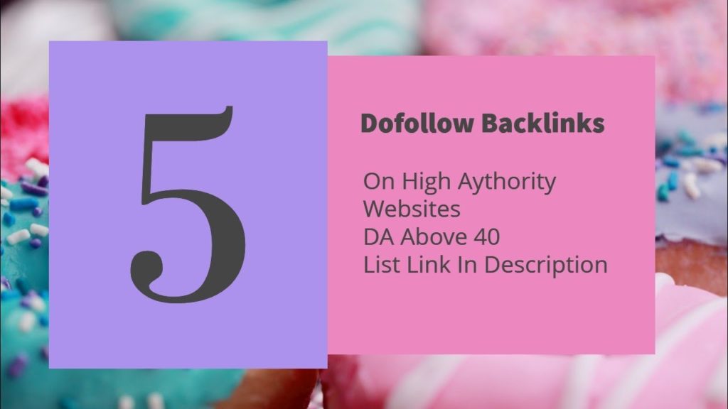 [DA 40+] High Authority Dofollow Backlinks List - Click Blogging