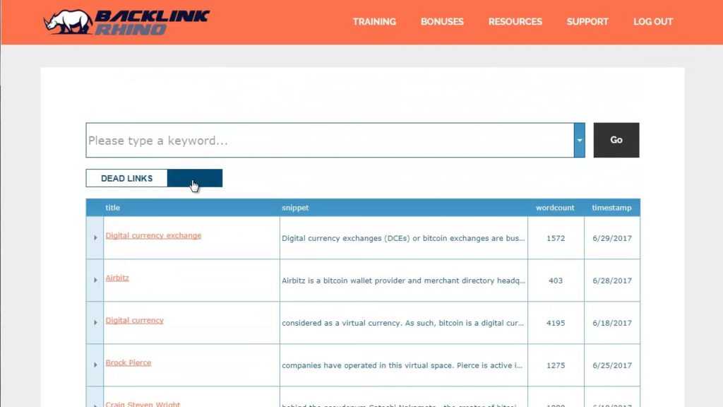 Get powerful backlinks from Wikipedia- Backlink Rhino
