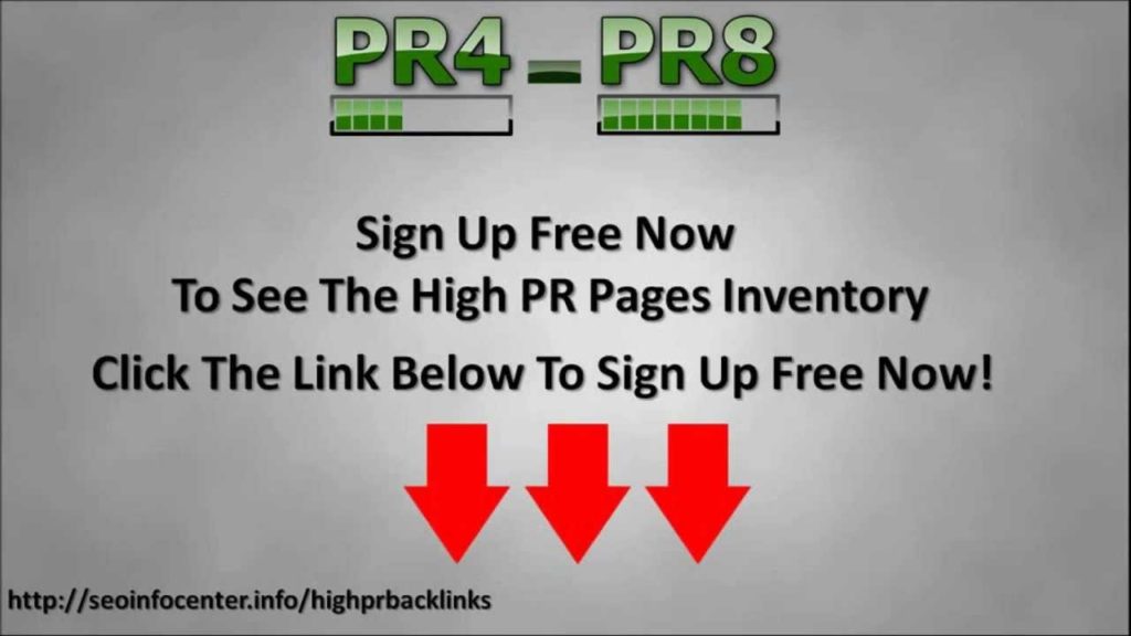 High PR Backlinks - The Best Place To Get PR4 - PR8 Backlinks