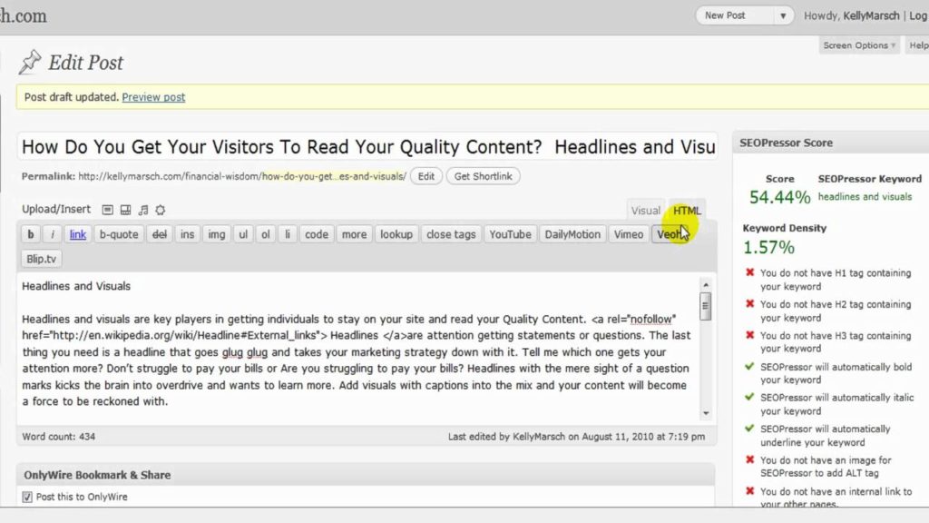 How to add "nofollow" to your outbound links Plus....
