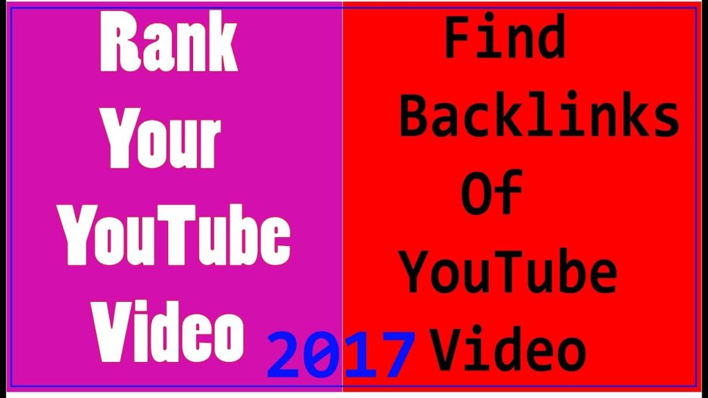 How to find backlinks of YouTube video