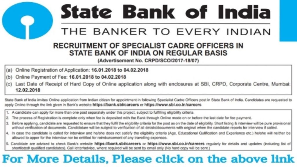 Latest Job Vacancy in  SBI (State Bank of India ) | Latest Sarakri Naukri | Govt Job