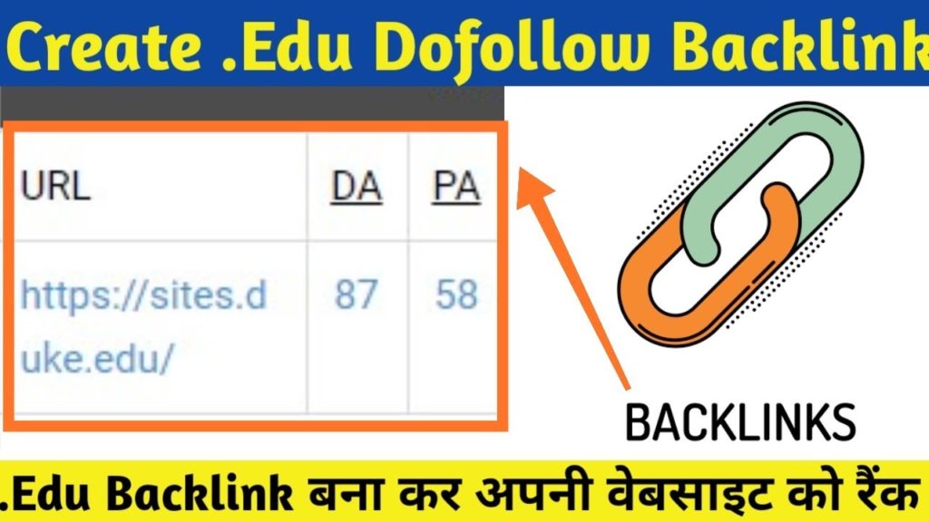 Make .Edu Backlinks on High DA PA sites for Google Ranking