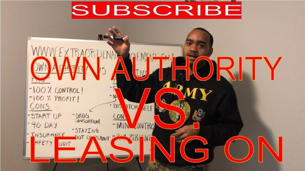 OWN AUTHORITY VS LEASING ON: TRUCKING BUSINESS: HOT SHOT!!