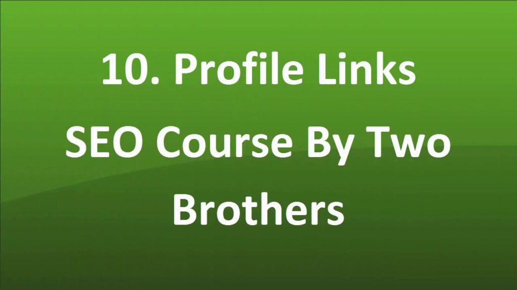 10  Profile Links